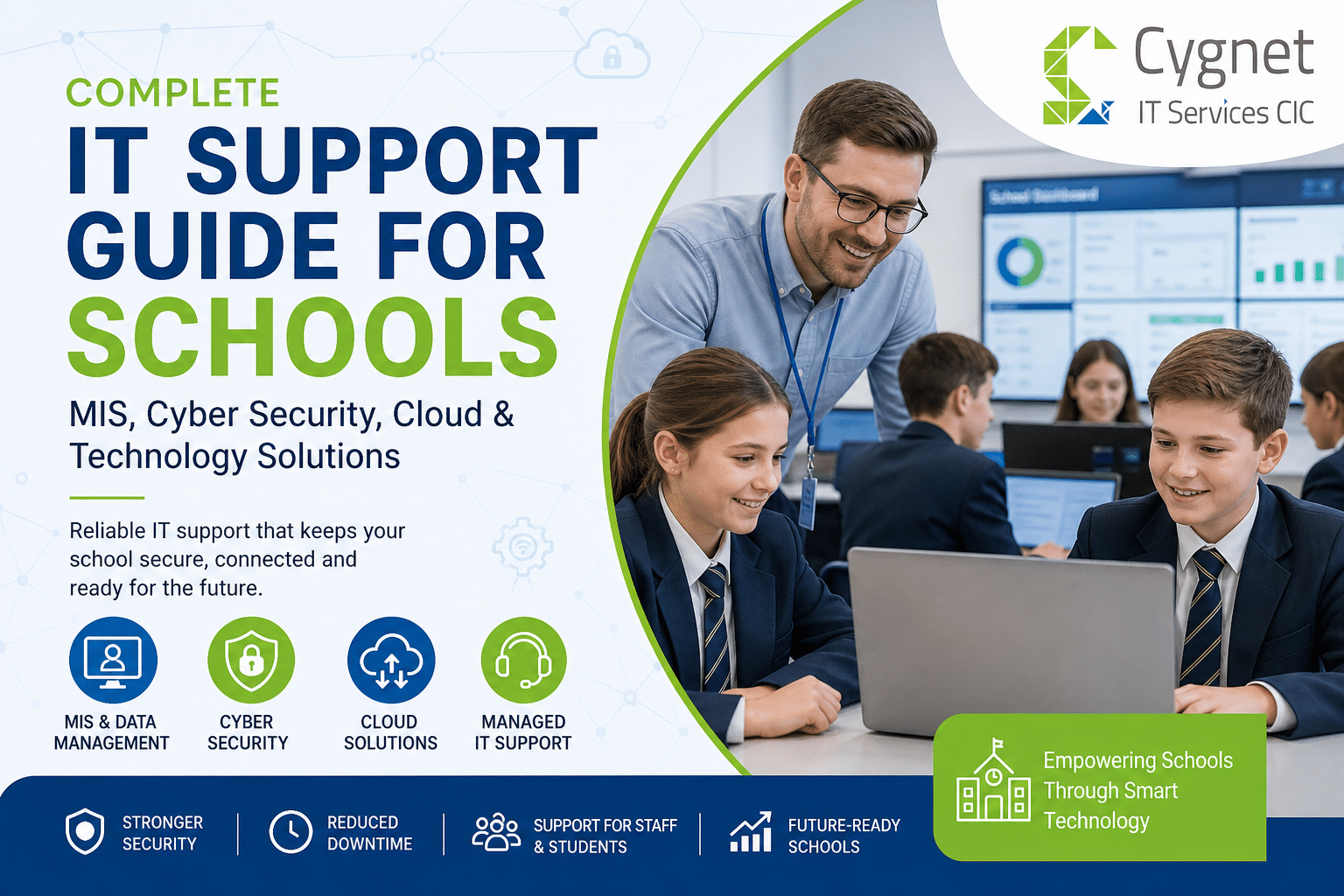 Featured image for “Complete IT Support Guide for Schools: MIS, Cyber Security, Cloud & Technology Solutions”